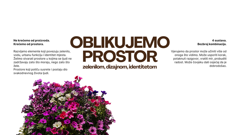 Cvjetirka modularna rješenja za uređenje okoliša